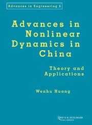 Cover of: Advances in nonlinear dynamics in China: theory and applications