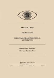 Cover of: Transactions 27th Esa Meeting European S