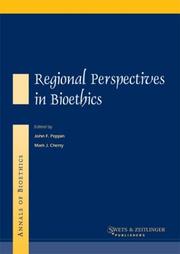 Cover of: REGIONAL PERSPECTIVES IN BIOETHICS (Annals of Bioethics)