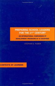 Cover of: PREPARING SCHOOL LEADERS 21ST CE (Contexts of Learning)