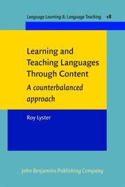 Cover of: Learning and Teaching Languages Through Content: A counterbalanced Approach (Language Learning & Language Teachning)