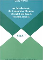 Cover of: An introduction to the comparative phonetics of English and French in North America