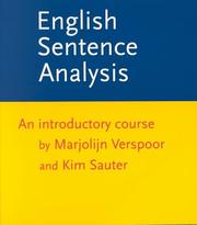 Cover of: English sentence analysis: an introductory course