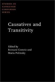 Cover of: Causatives And Transitivity (Studies in Language Companion)