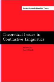 Theoretical Issues In Contrastive Linguistics (1980 Edition) | Open Library