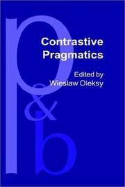 Cover of: Contrastive Pragmatics (Pragmatics & Beyond New)