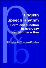 Cover of: English Speech Rhythm (Pragmatics & Beyond New)