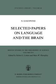 Cover of: Selected Papers on Language and the Brain (Boston Studies in the Philosophy of Science)
