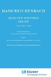 Cover of: Selected writings, 1909-1953 by Hans Reichenbach