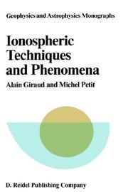 Cover of: Ionospheric techniques and phenomena