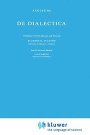 Cover of: De dialectica