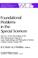 Cover of: Foundational Problems in the Special Sciences (The Western Ontario Series in Philosophy of Science)