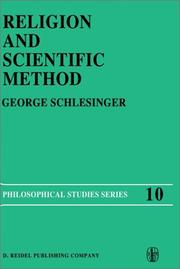 Cover of: Religion and scientific method by George N. Schlesinger