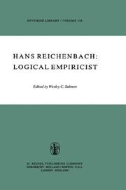 Cover of: Hans Reichenbach, logical empiricist by edited by Wesley C. Salmon.
