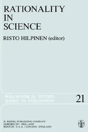 Cover of: Rationality in science by edited by Risto Hilpinen.