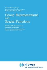 Cover of: Group representations and special functions