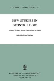 Cover of: New Studies in Deontic Logic: Norms, Actions, and the Foundations of Ethics (Synthese Library)