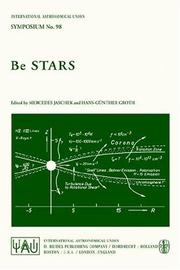 Cover of: Be Stars (International Astronomical Union Symposia)