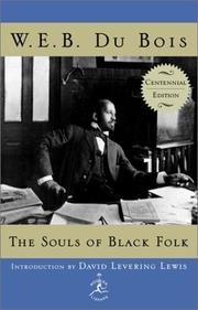 Cover of: The souls of Black folk | W. E. B. Du Bois