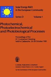 Cover of: Photochemical, photoelectrochemical, and photobiological processes | EC Contractor