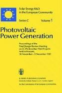 Cover of: Photovoltaic power generation by edited by W. Palz.