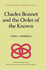 Charles Bonnet and the order of the known by Lorin Anderson