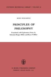 Cover of: René Descartes: Principles of Philosophy by R.P. Miller
