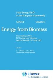 Cover of: Energy from Biomass (Solar Energy R&D in the Ec Series E:) | 