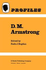D.M. Armstrong by D. M. Armstrong, Radu J. Bogdan