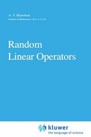 Cover of: Random linear operators by A. V. Skorokhod