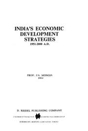 Cover of: India's economic development strategies, 1951-2000 A.D.