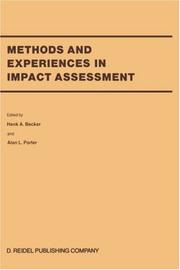 Cover of: Methods and experiences in impact assessment