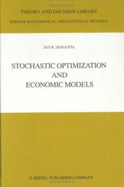Cover of: Stochastic optimization and economic models