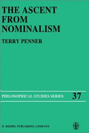 Cover of: The ascent from nominalism: some existence arguments in Plato's middle dialogues