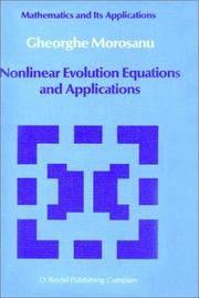 Nonlinear evolution equations and applications by Gheorghe Moroșanu