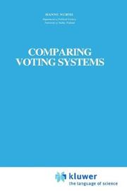 Cover of: Comparing voting systems