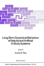 Cover of Long-Term Dynamical Behaviour of Natural and Artificial N-Body Systems by Archie E. Roy
