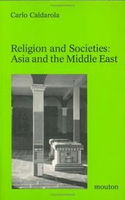 Cover of: Religions and societies, Asia and the Middle East by edited by Carlo Caldarola.