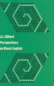Cover of: Perspectives on black English by ed. J. Dillard.