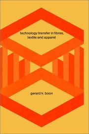 Cover of: Technology Transfer in Fibres, Textile and Apparel