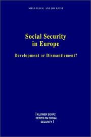 Cover of: Social security in Europe by Niels Ploug