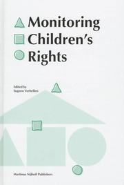 Cover of: Monitoring children's rights