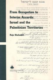 Cover of: From occupation to interim accords: Israel and the Palestinian territories