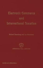 Cover of: Electronic commerce and international taxation