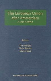 Cover of: The European Union after Amsterdam:A Legal Analysis