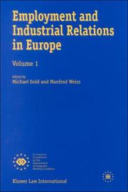 Cover of: Employment and industrial relations in Europe