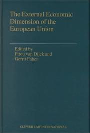 Cover of: The External Economic Dimension of the European Union (Legal Aspects of International Organization, Volume 35)