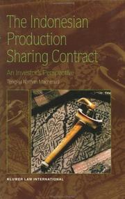 The Indonesian production sharing contract by Tengku Nathan Machmud