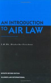 Cover of: An Introduction to Air Law by I. Diederiks-Verschoor