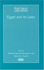 Cover of: Egypt and its laws